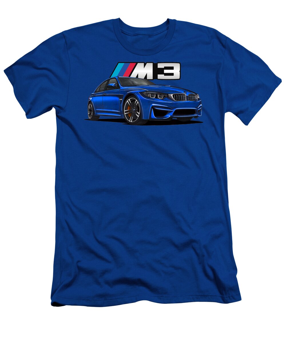 1 Legendary Germany 4 Door Sedan BMW M3 F80 with 30 R6 Engine Vladyslav Shapovalenko T-Shirt