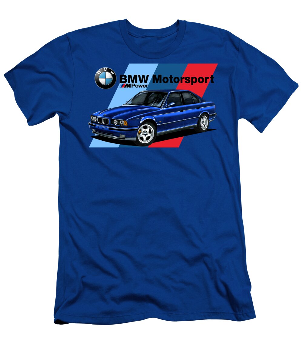 1 Legendary Germany 4 Door Sedan BMW M5 E34 with S38b36 36l R6 Engine Vladyslav Shapovalenko T-Shirt