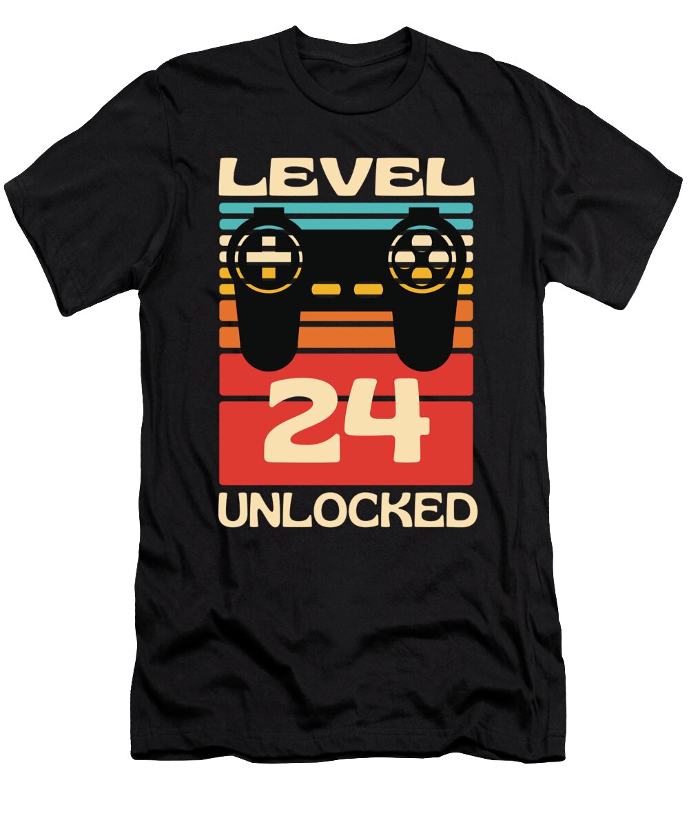 1 Level 24 Unlocked Funny Gaming Organicfoodempire T-Shirt