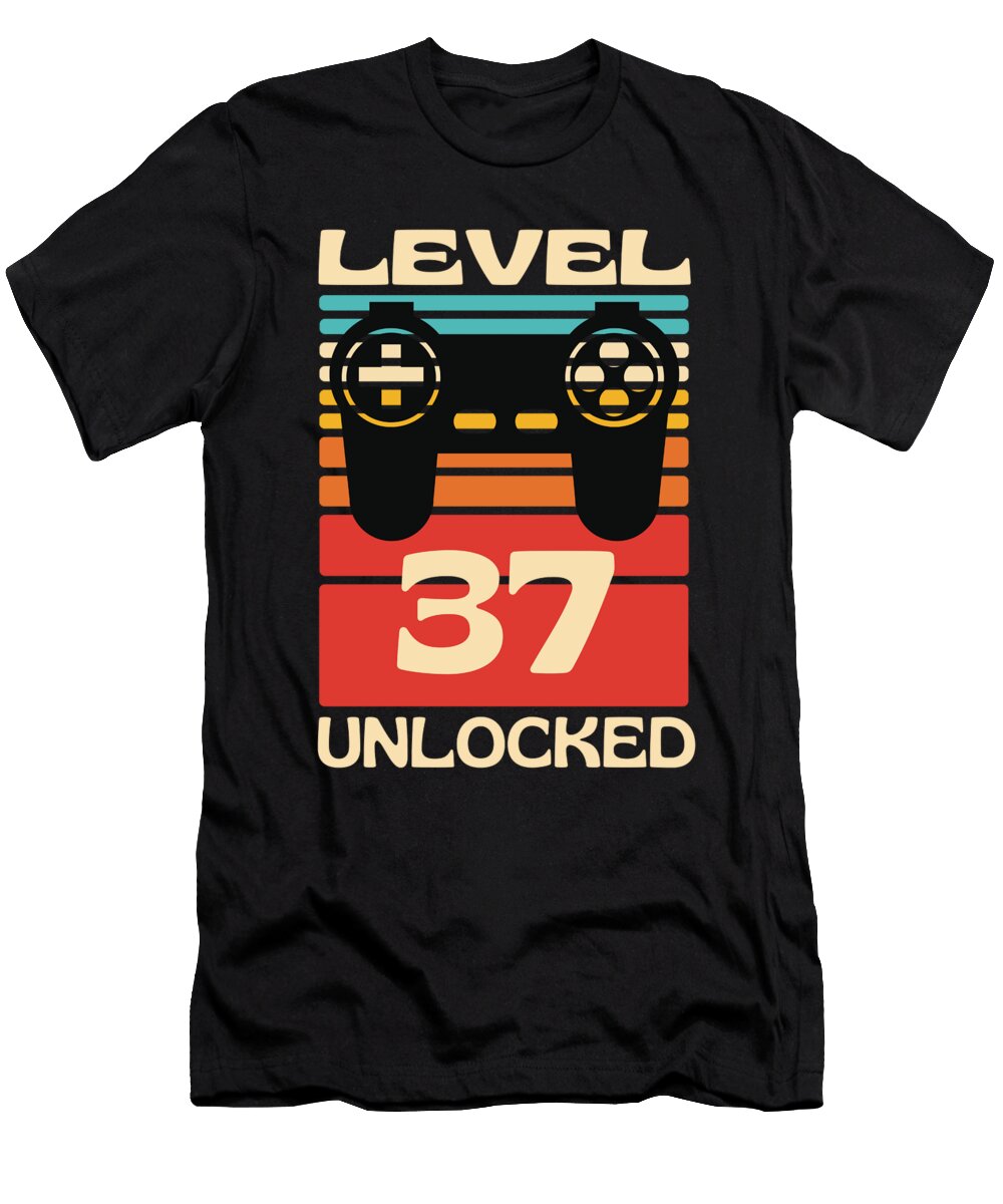 1 Level 37 Unlocked Funny Gaming Organicfoodempire T-Shirt