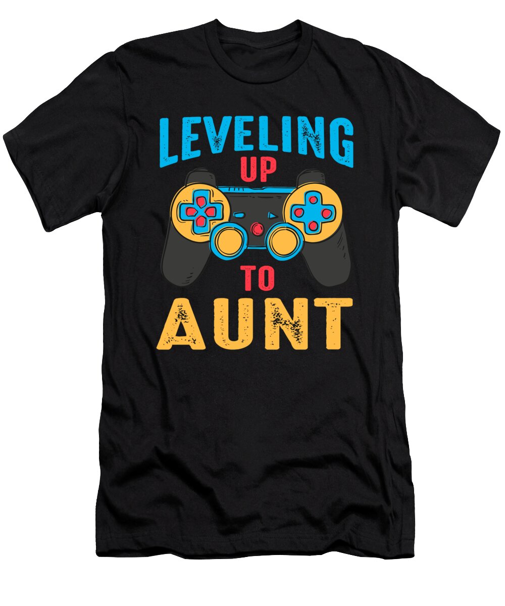 1 Leveling Up to Aunt Again Video Game Gamer Dhbubble T-Shirt