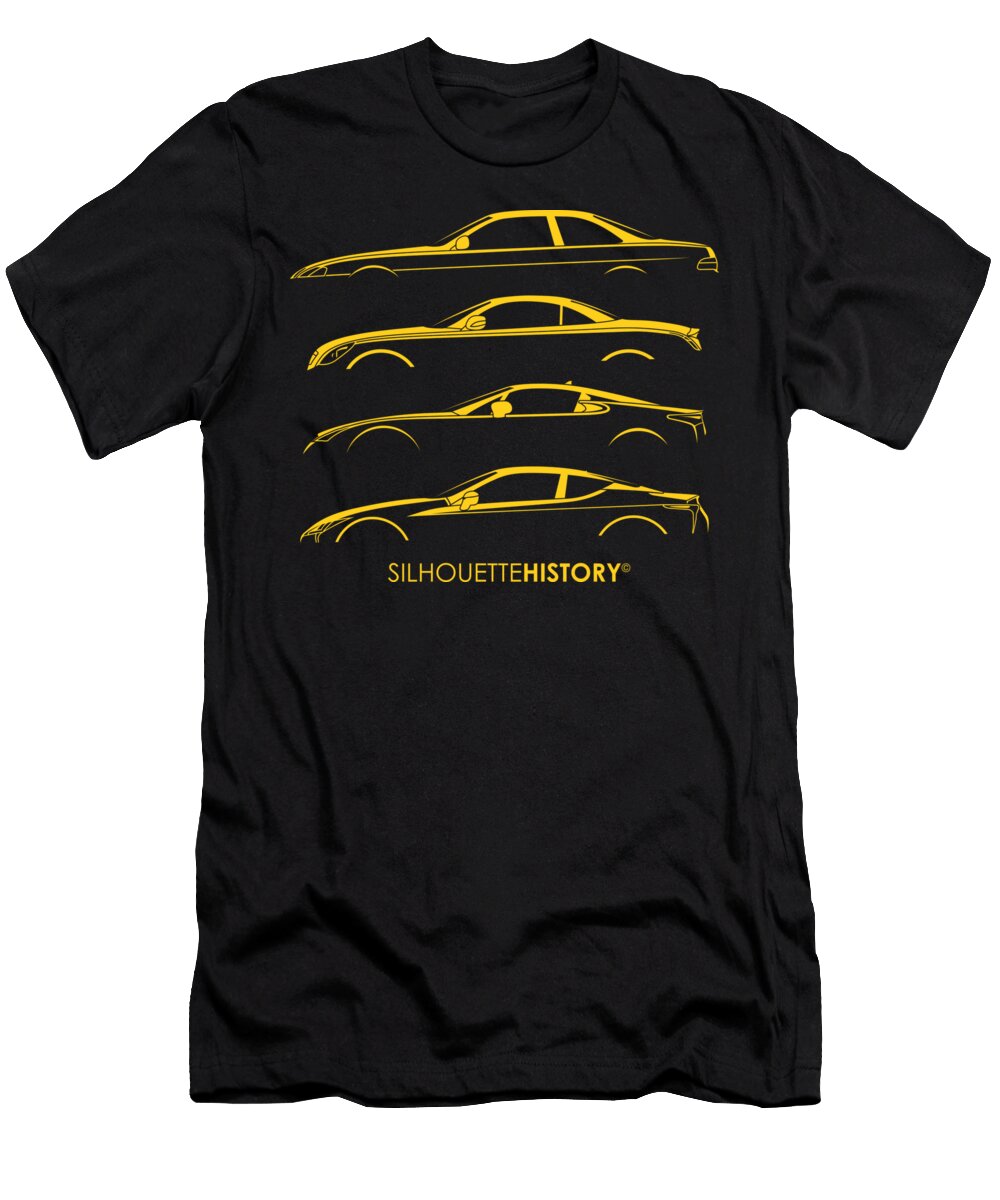 1 Lexury Sports Car Silhouettehistory Gabor Vida T-Shirt