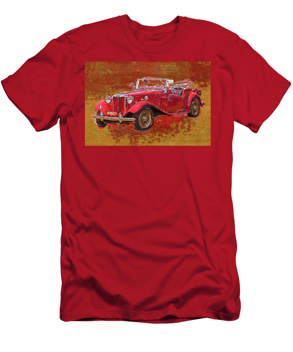1 M G Classic British Sports Car Jack Zulli T-Shirt