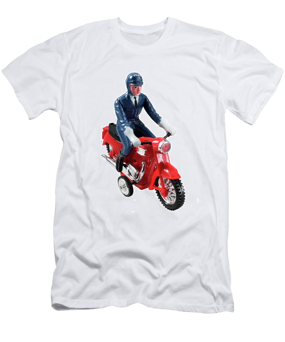 1 Man Riding Motorcycle Csa Images T-Shirt