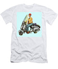 1 Man Riding Scooter Csa Images T-Shirt