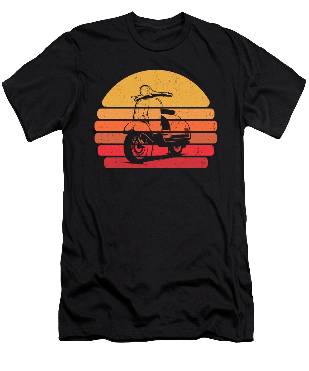 1 Motorbike Moped Scooter Bike Crazy Squirrel T-Shirt