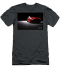 1 New Red Metallic Sedan Car in Spotlight Modern Desing Brandless Michal Bednarek T-Shirt
