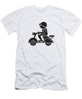 1 Person Riding Scooter Csa Images T-Shirt