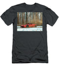 1 Red Sports Car in Winter Forest Evie Carrier T-Shirt