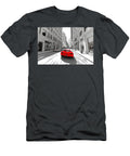 1 Red Sports Car on City Street Evie Carrier T-Shirt