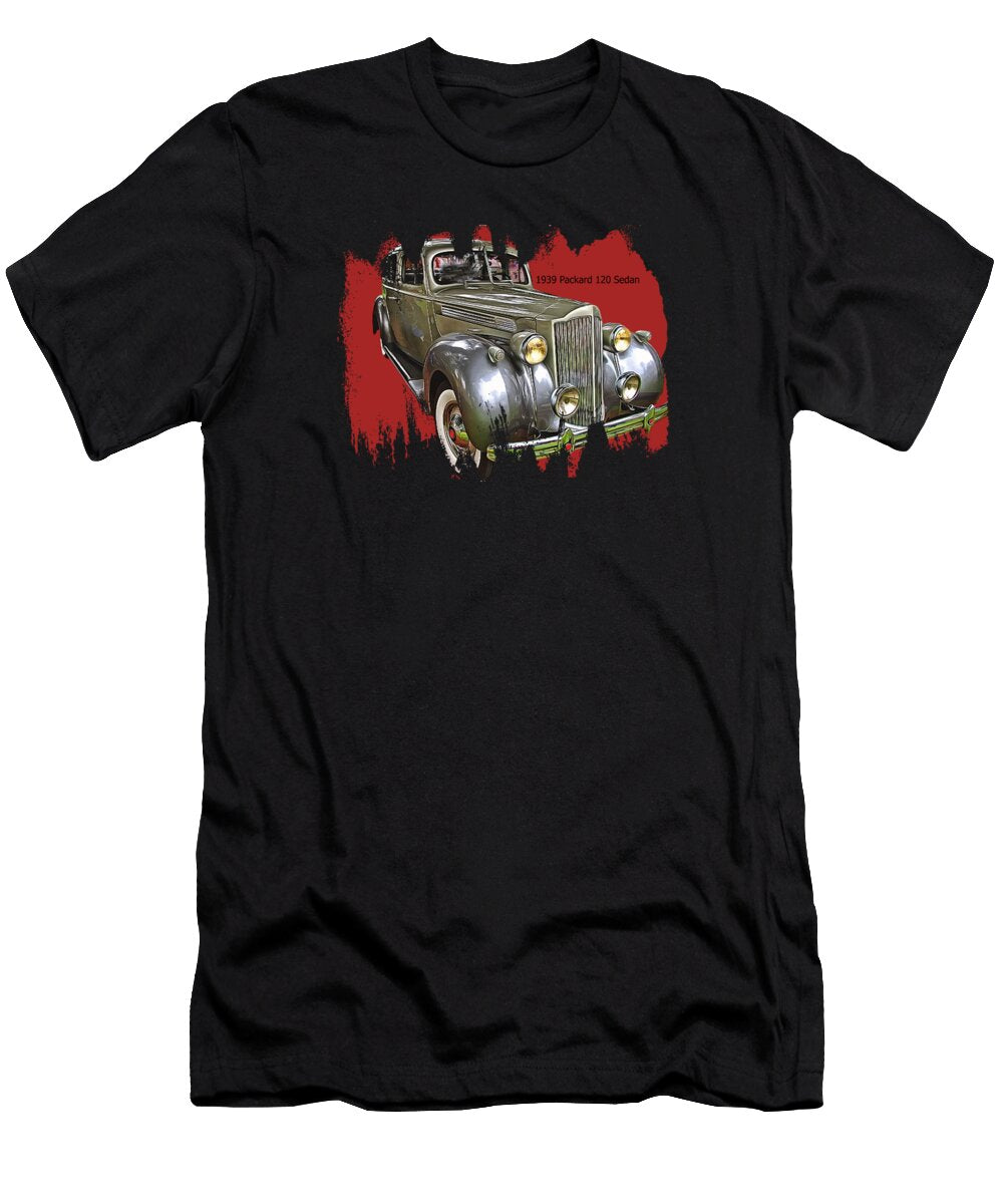 1 Retro Car Artwork 1939 Packard 120 Sedan Thom Zehrfeld T-Shirt