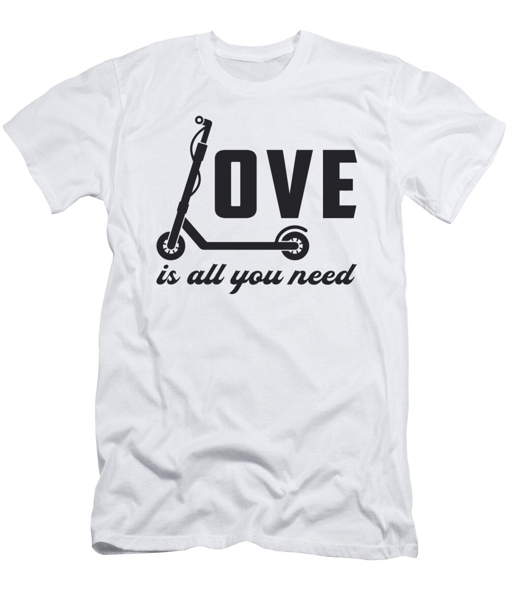1 Scooter Driver Love Is All You Need Stunt Vintage Tshirtconcepts Marvin Poppe T-Shirt