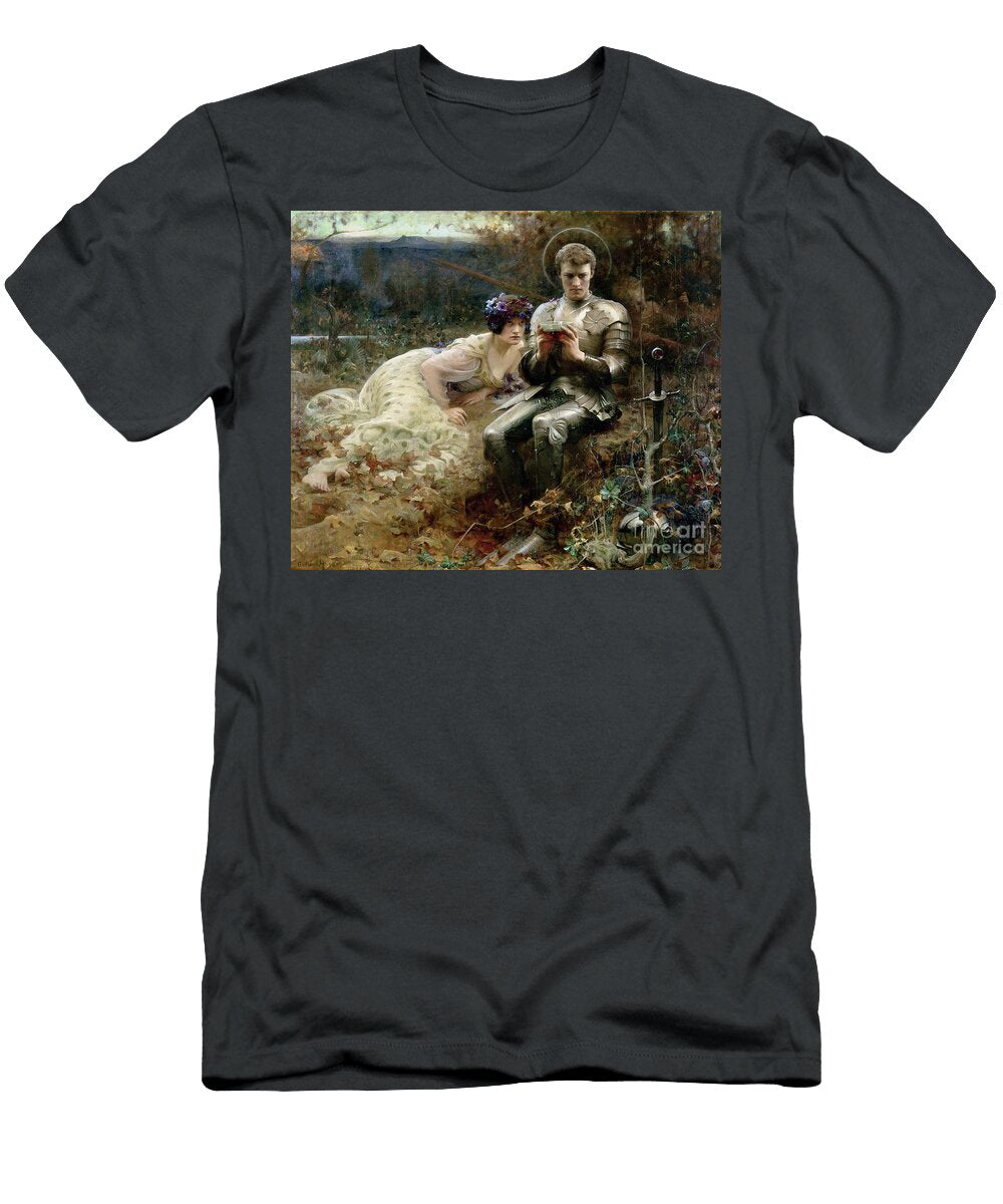 1 the Temptation of Sir Percival 1894 Arthur Hacker T-Shirt