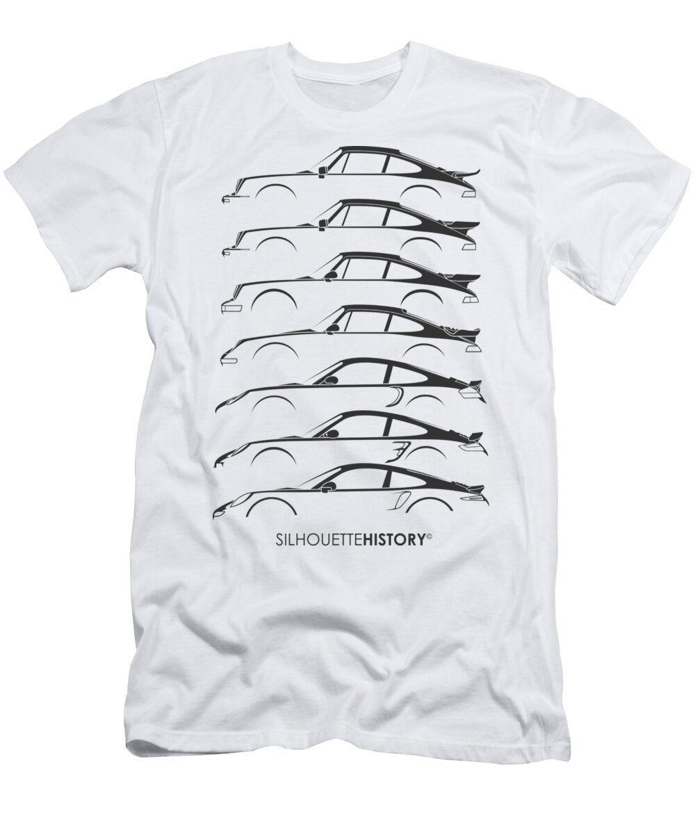1 Turbo Sports Car Silhouettehistory Gabor Vida T-Shirt