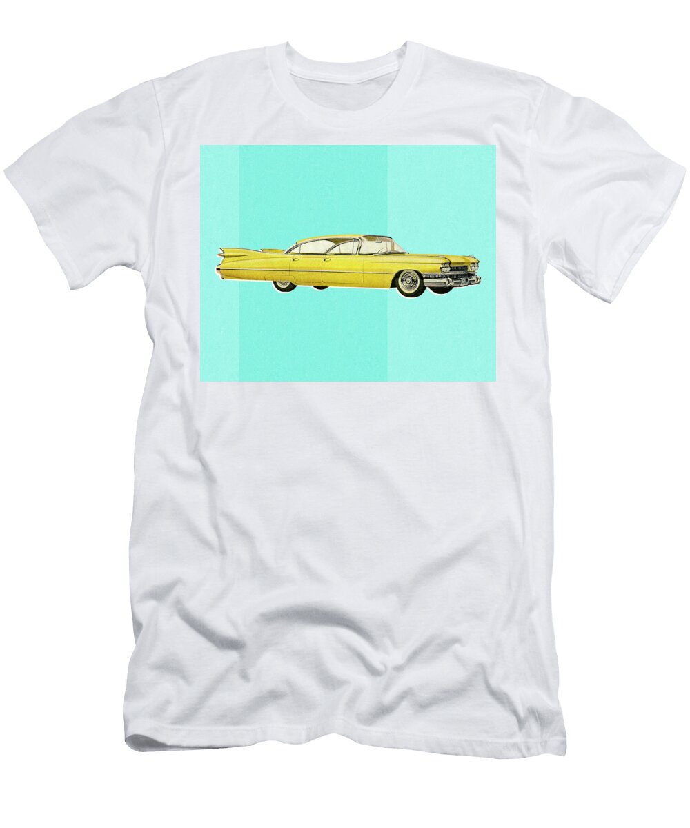 1 Vintage Yellow Car Csa Images T-Shirt