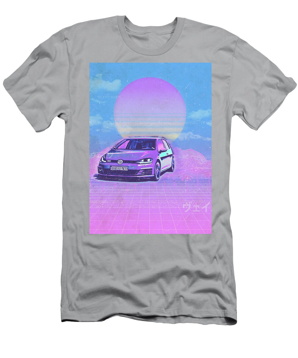 1 Volkswagen Golf Gti Volkswagen Hatchback Black Edgar Dorice T-Shirt