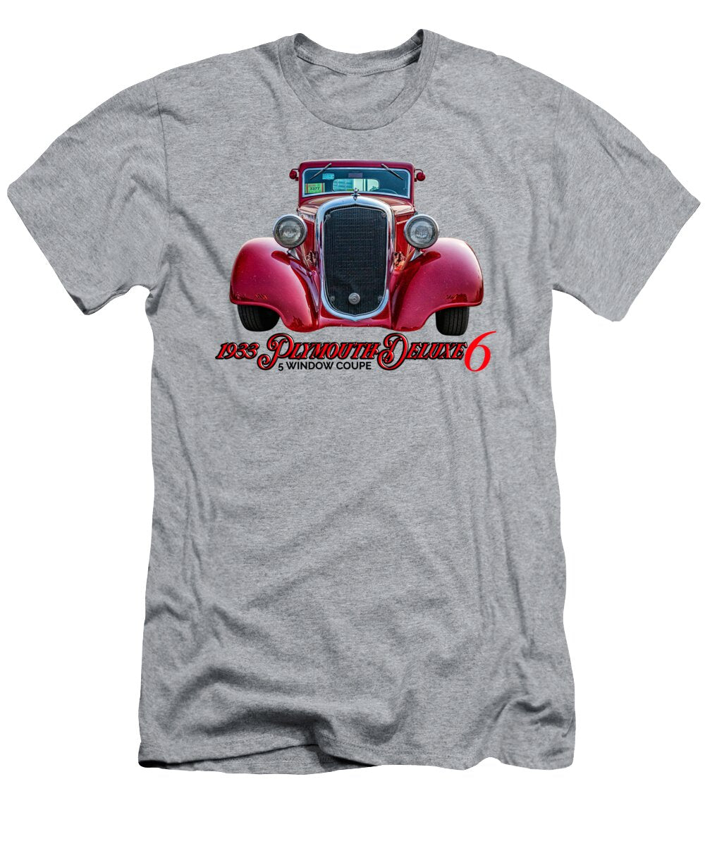 10 1933 Plymouth Deluxe Six 5 Window Coupe Gestalt Imagery T-Shirt