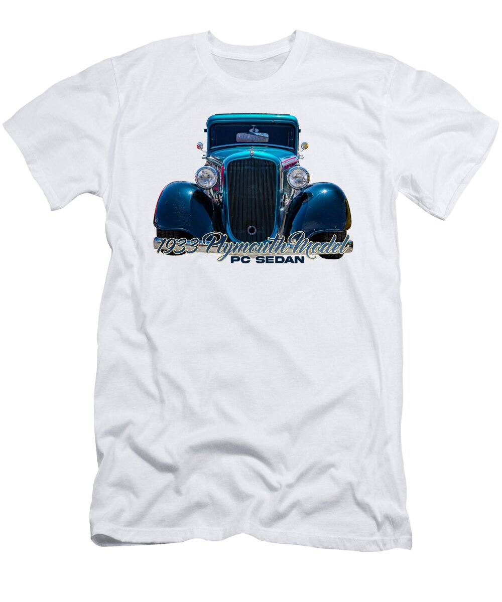 10 1933 Plymouth Model Pc Sedan Gestalt Imagery T-Shirt