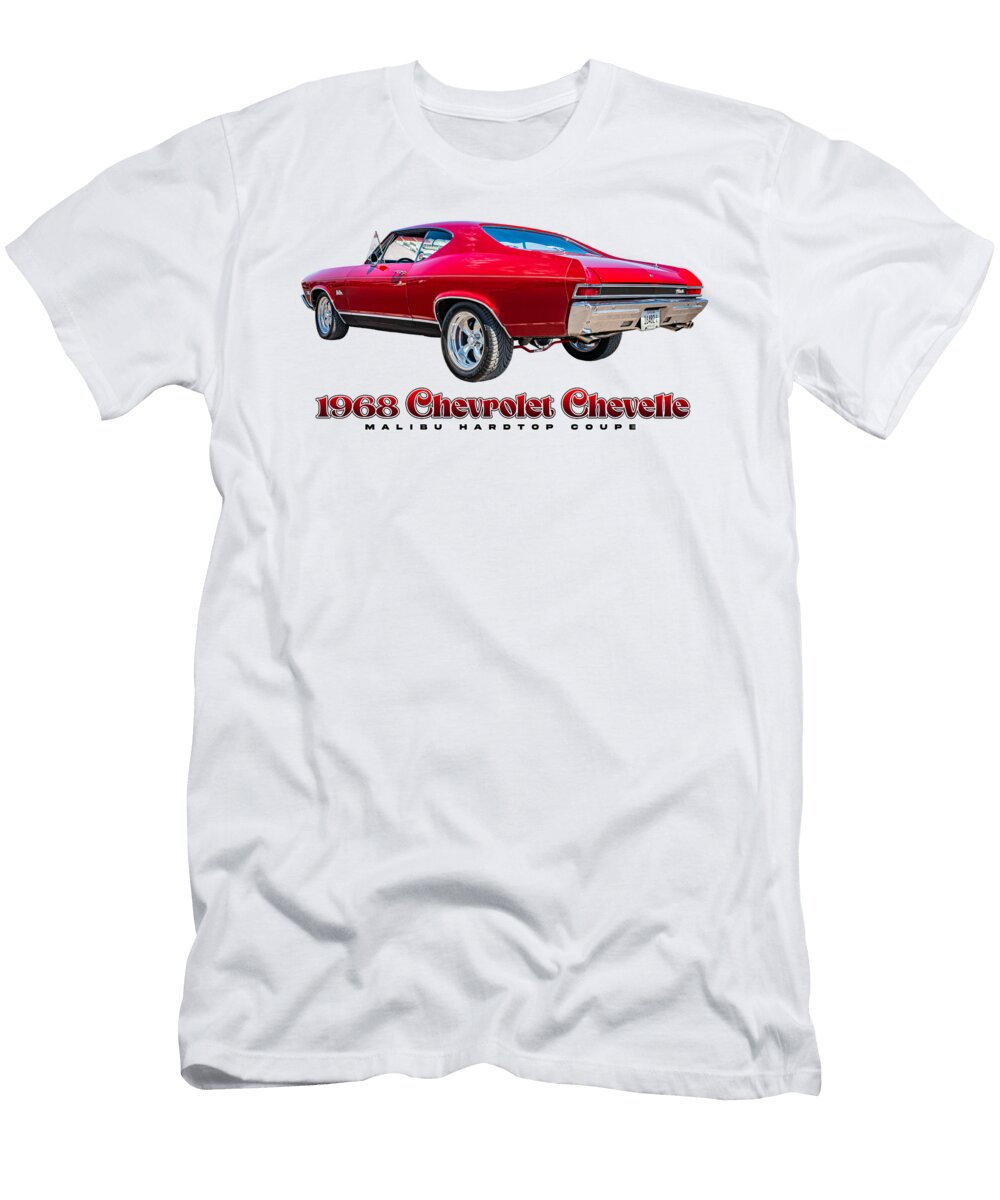 10 1968 Chevrolet Chevelle Malibu Hardtop Coupe Gestalt Imagery T-Shirt