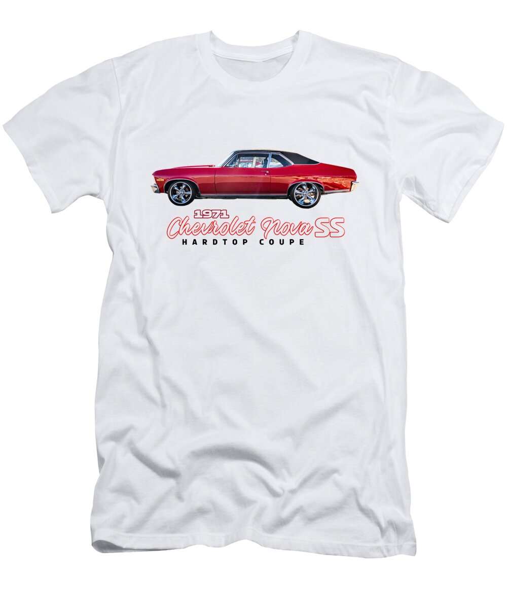 10 1971 Chevrolet Nova Ss Hardtop Coupe Gestalt Imagery T-Shirt