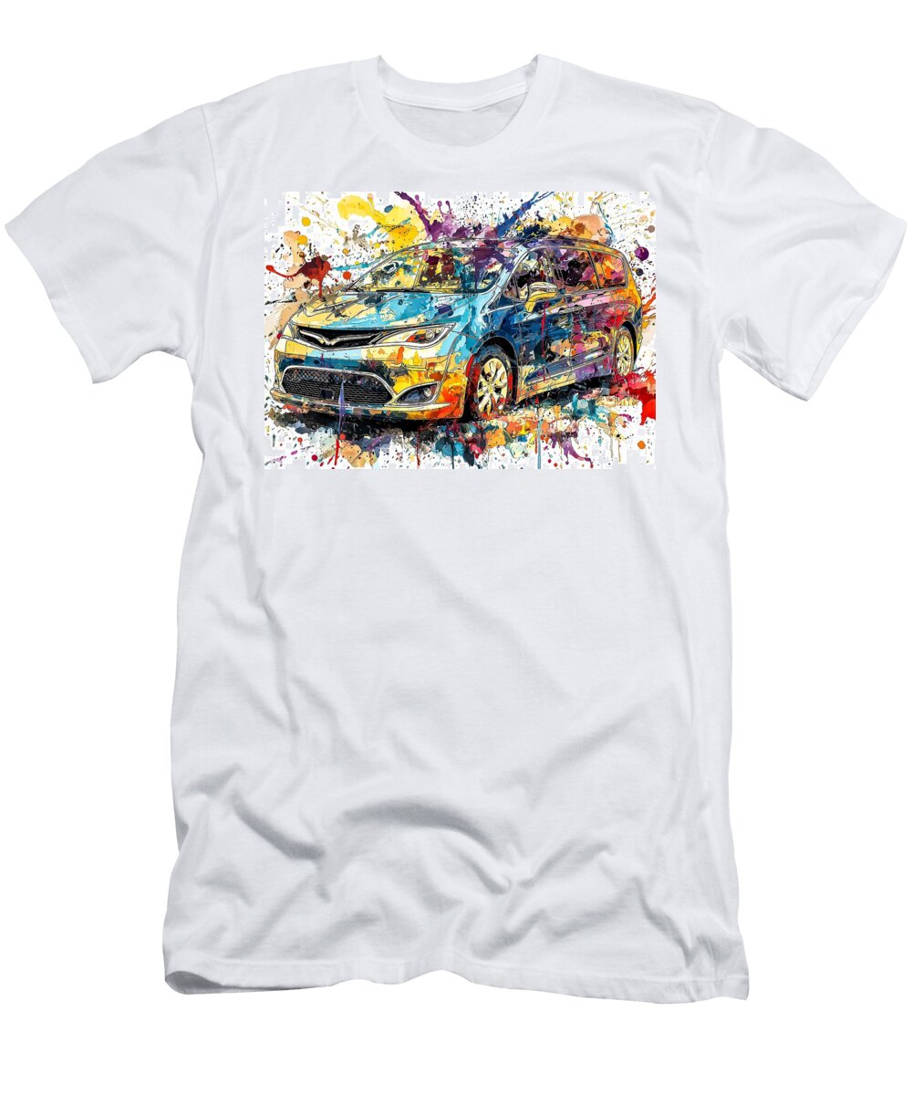 10 Abstract Vehicle Colorful Car Vibrant Abstract Car Design Flora Brown T-Shirt