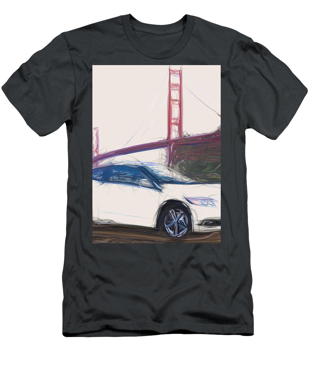 10 Honda Cr Z Hatchback Drawing Carstoon Concept T-Shirt