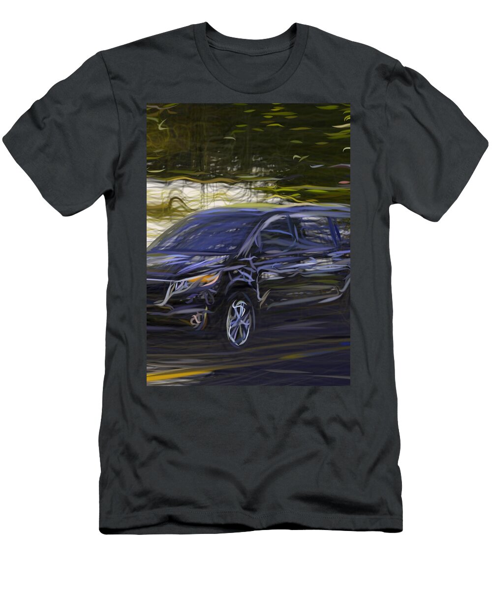 10 Kia Sedona Minivan Drawing Carstoon Concept T-Shirt