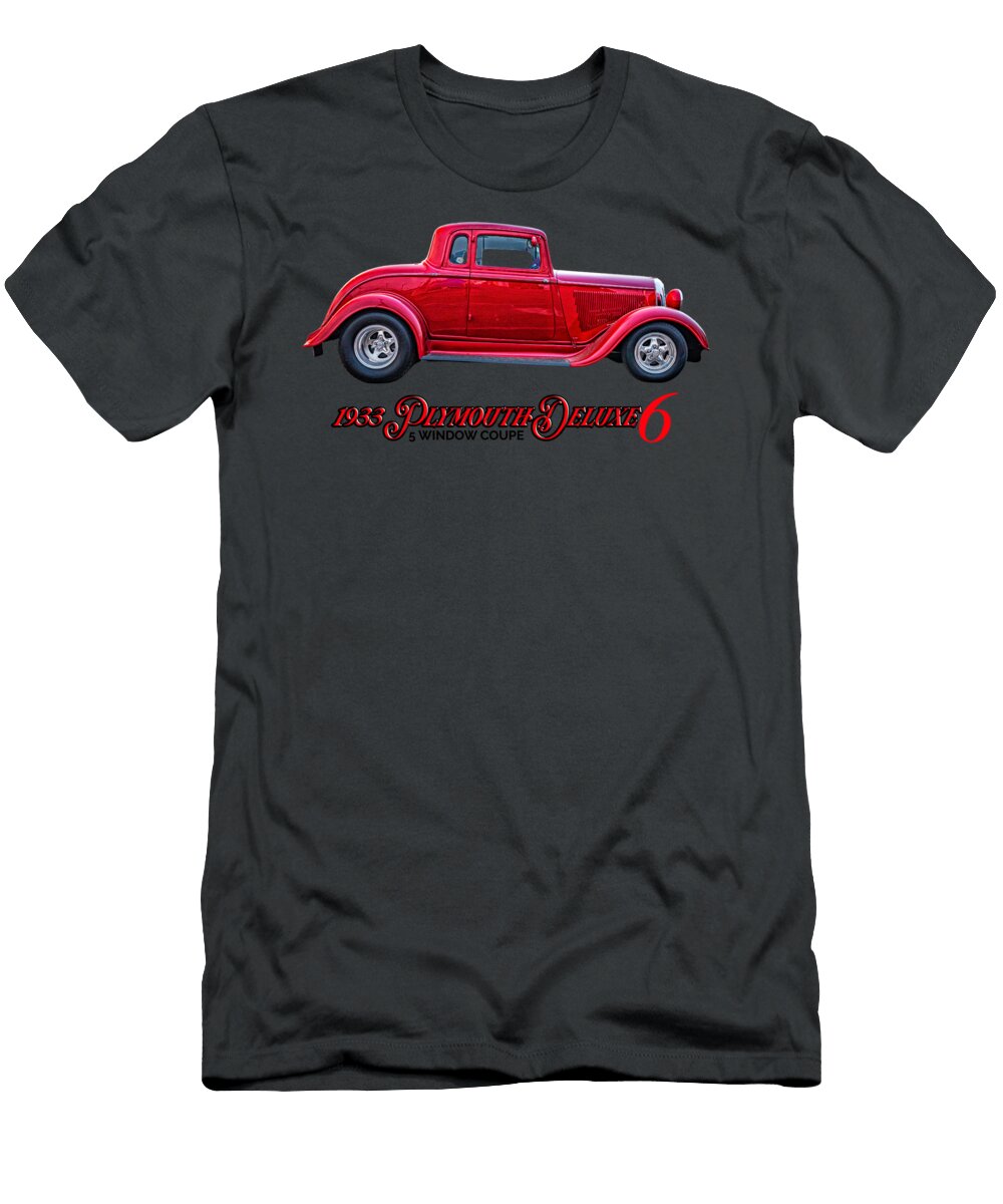 11 1933 Plymouth Deluxe Six 5 Window Coupe Gestalt Imagery T-Shirt
