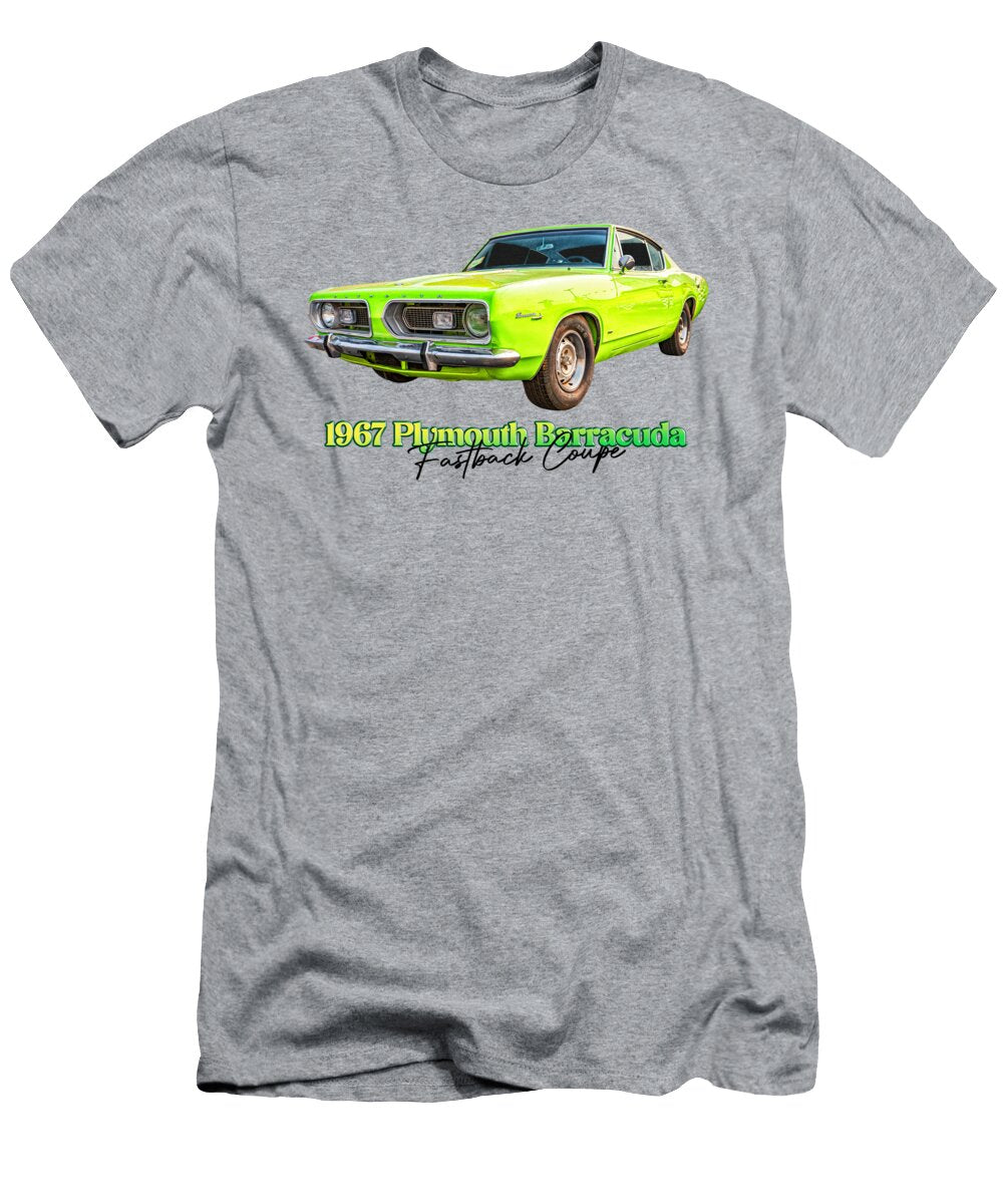 11 1967 Plymouth Barracuda Fastback Coupe Gestalt Imagery T-Shirt