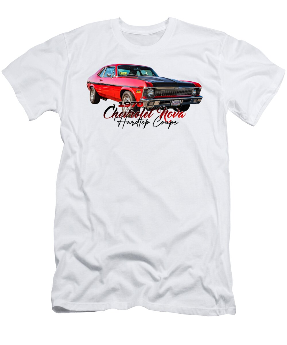 11 1970 Chevrolet Nova Hardtop Coupe Gestalt Imagery T-Shirt