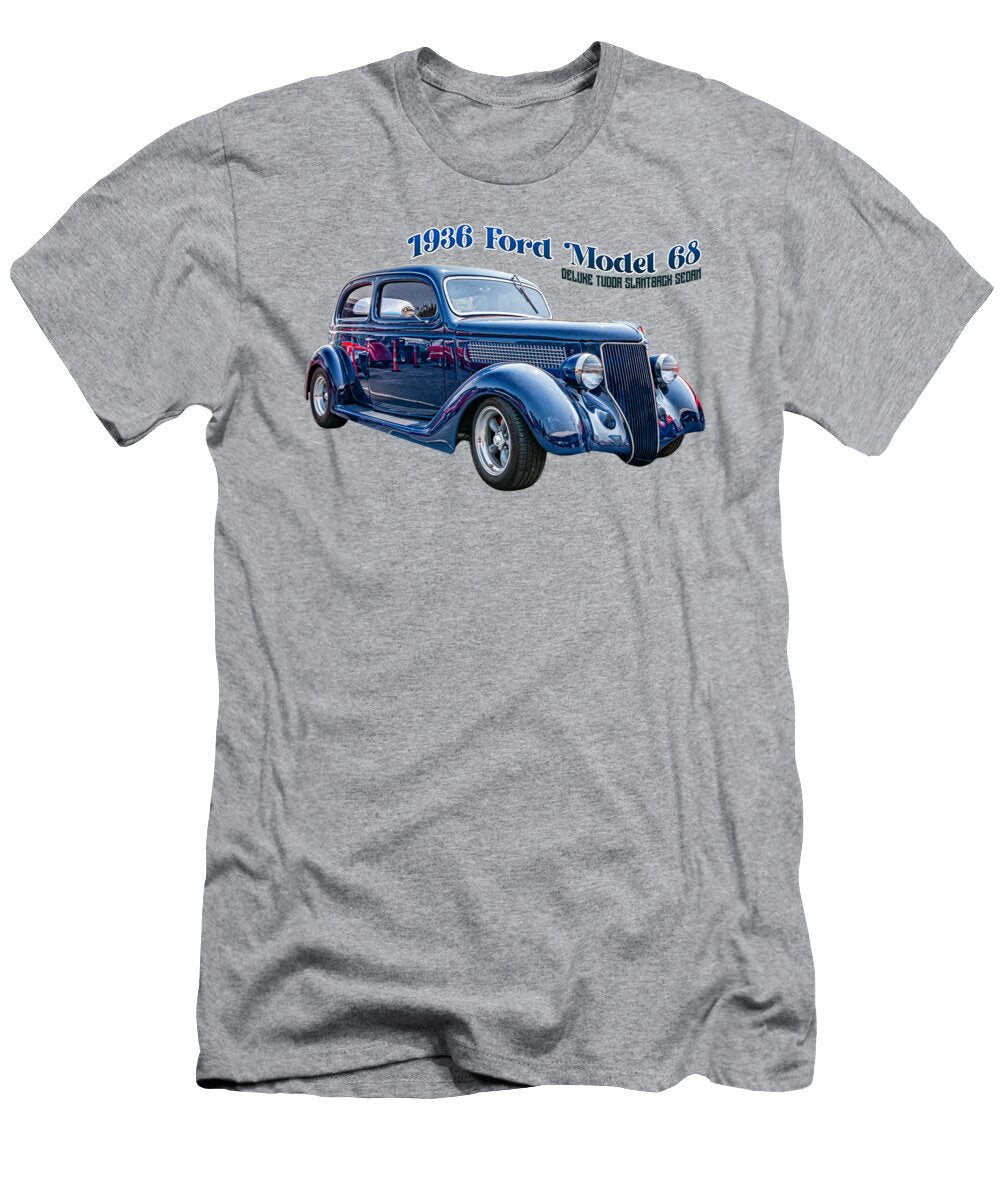 12 1936 Ford Model 68 Deluxe Tudor Slantback Sedan Gestalt Imagery T-Shirt
