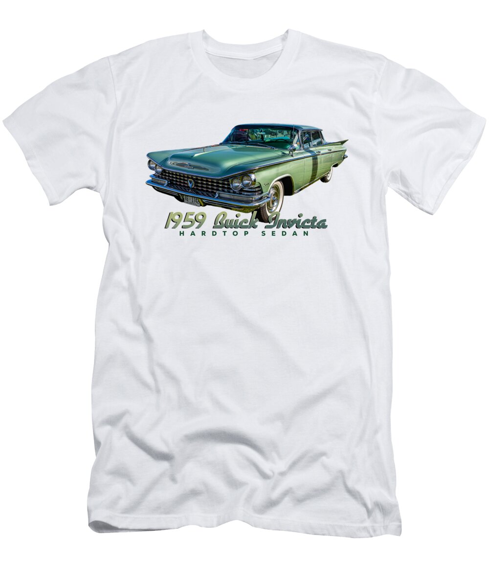 12 1959 Buick Invicta Hardtop Sedan Gestalt Imagery T-Shirt