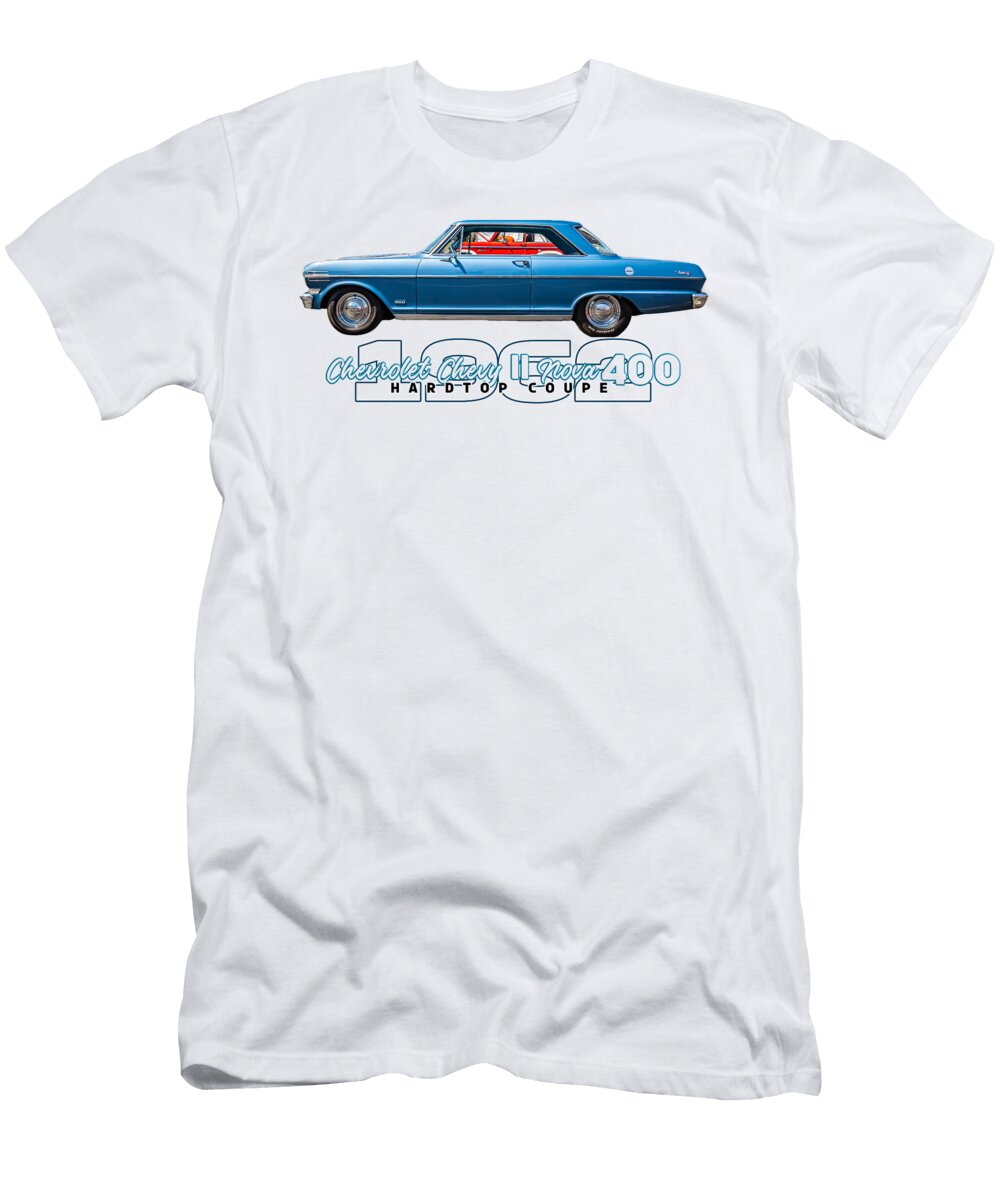 12 1962 Chevrolet Chevy Ii Nova 400 Hardtop Coupe Gestalt Imagery T-Shirt