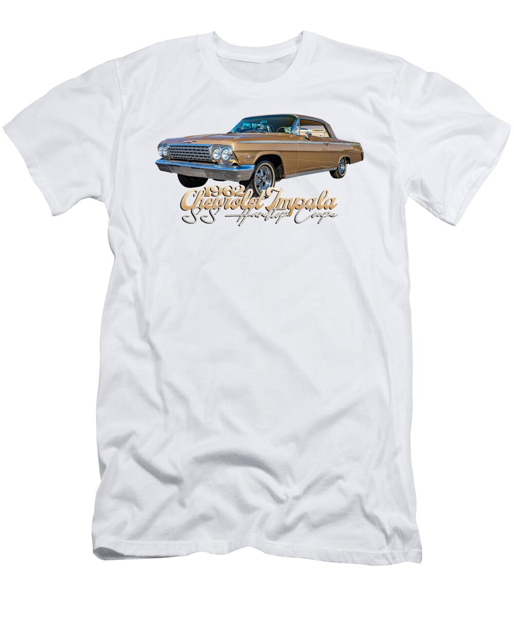 12 1962 Chevrolet Impala Ss Hardtop Coupe Gestalt Imagery T-Shirt