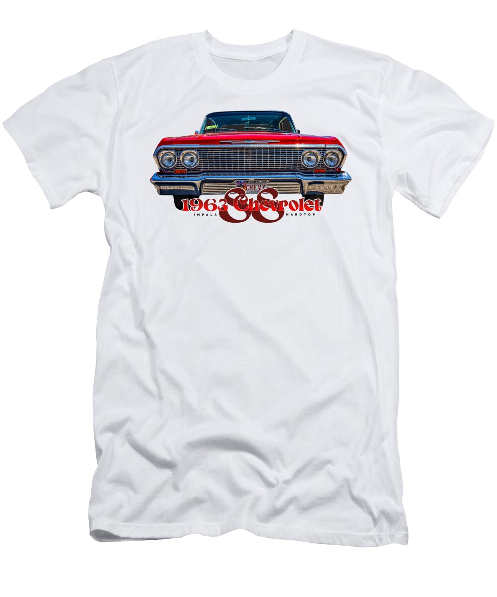 12 1963 Chevrolet Impala Ss Hardtop Coupe Gestalt Imagery T-Shirt