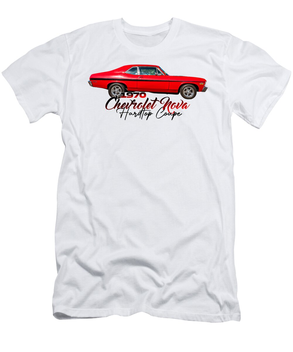 12 1970 Chevrolet Nova Hardtop Coupe Gestalt Imagery T-Shirt