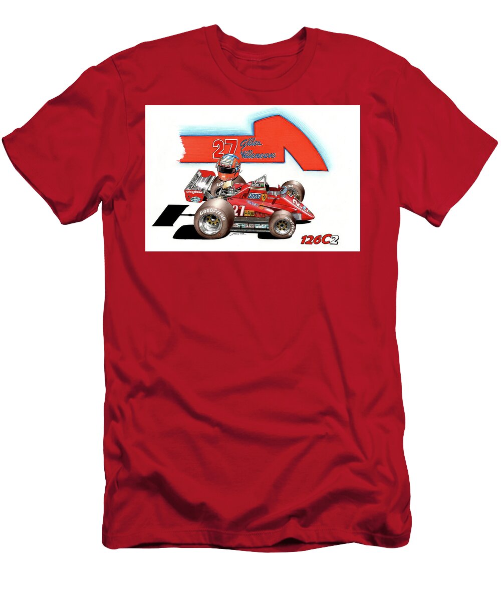 126c2 Gilles Collection Tano V Dodici Artautomobile T-Shirt