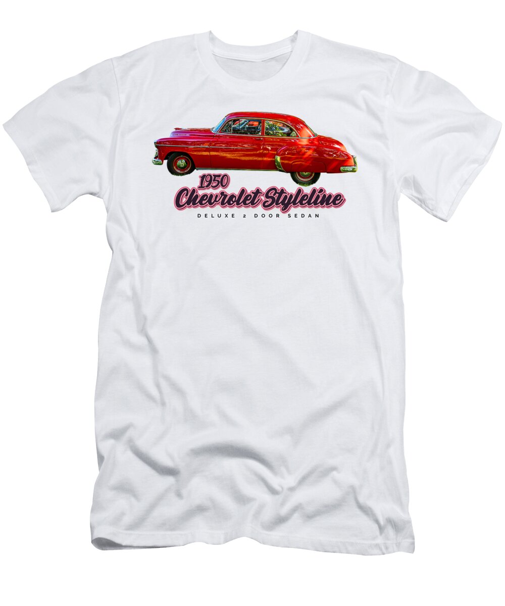 13 1950 Chevrolet Styleline Deluxe 2 Door Sedan Gestalt Imagery T-Shirt