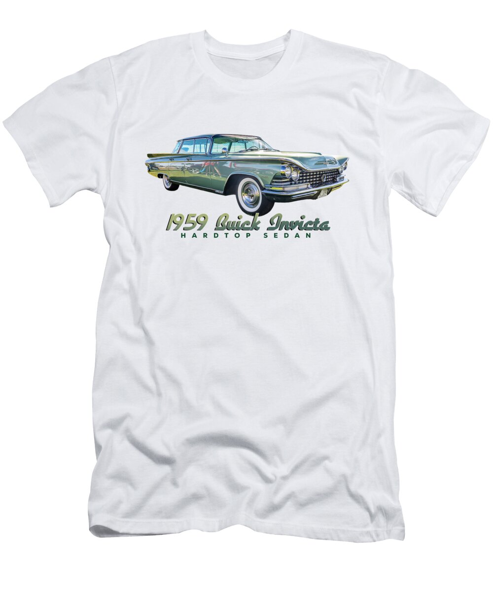 13 1959 Buick Invicta Hardtop Sedan Gestalt Imagery T-Shirt