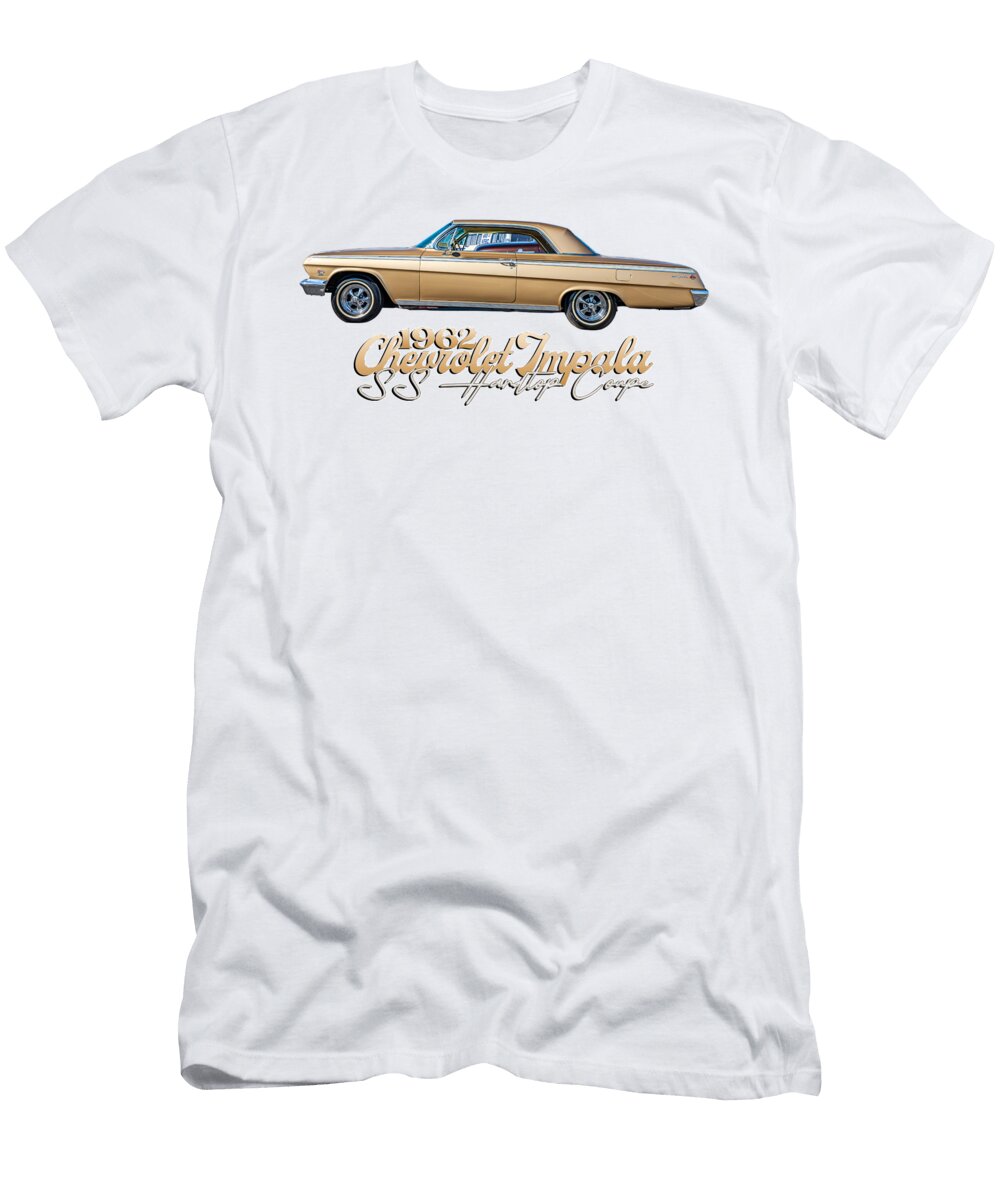 13 1962 Chevrolet Impala Ss Hardtop Coupe Gestalt Imagery T-Shirt