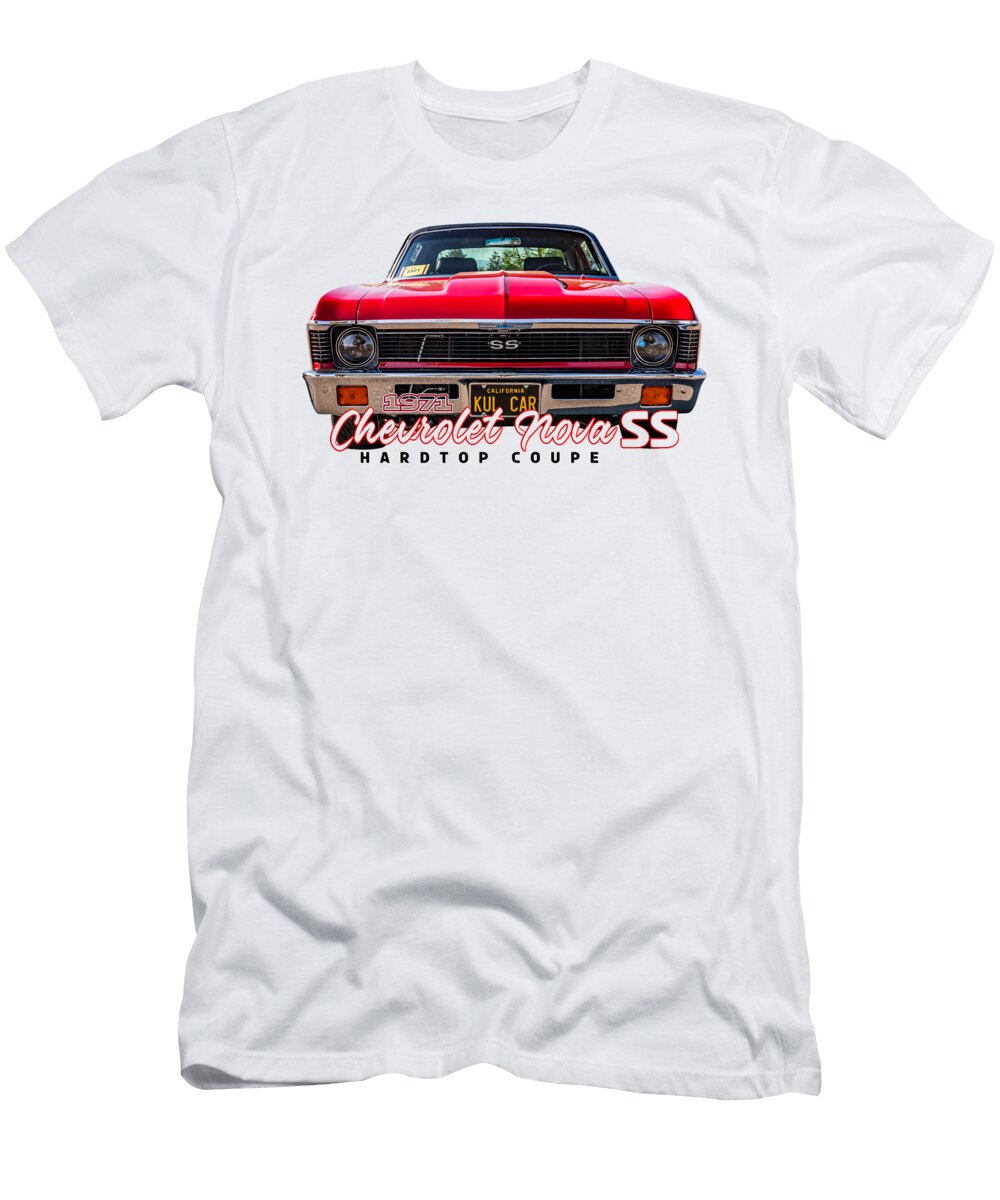 13 1971 Chevrolet Nova Ss Hardtop Coupe Gestalt Imagery T-Shirt