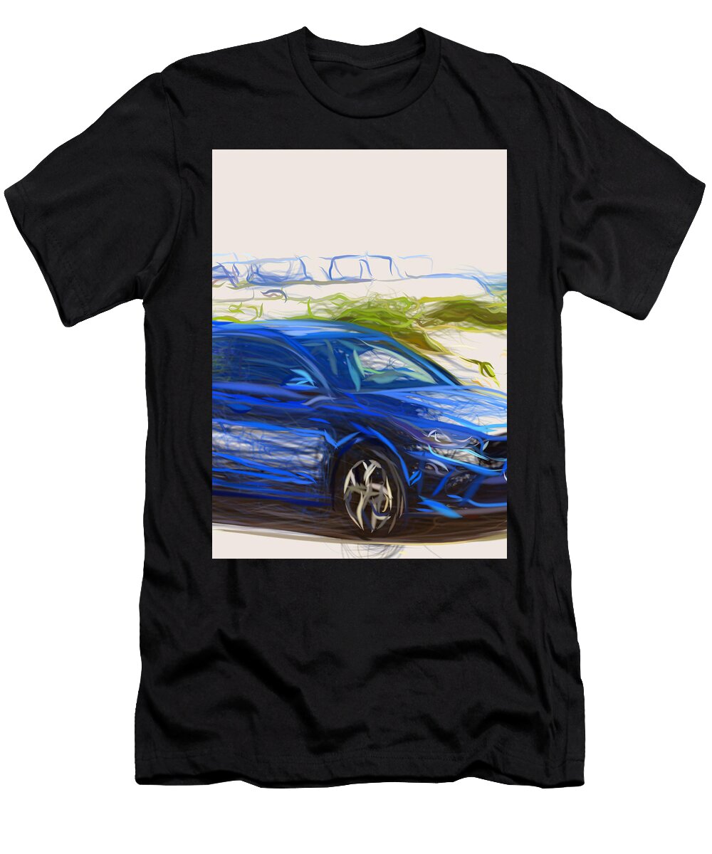 13 Kia Ceed Hatchback Drawing Carstoon Concept T-Shirt