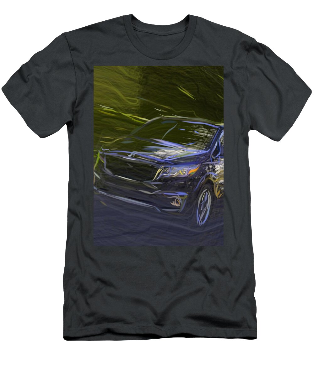 13 Kia Sedona Minivan Drawing Carstoon Concept T-Shirt