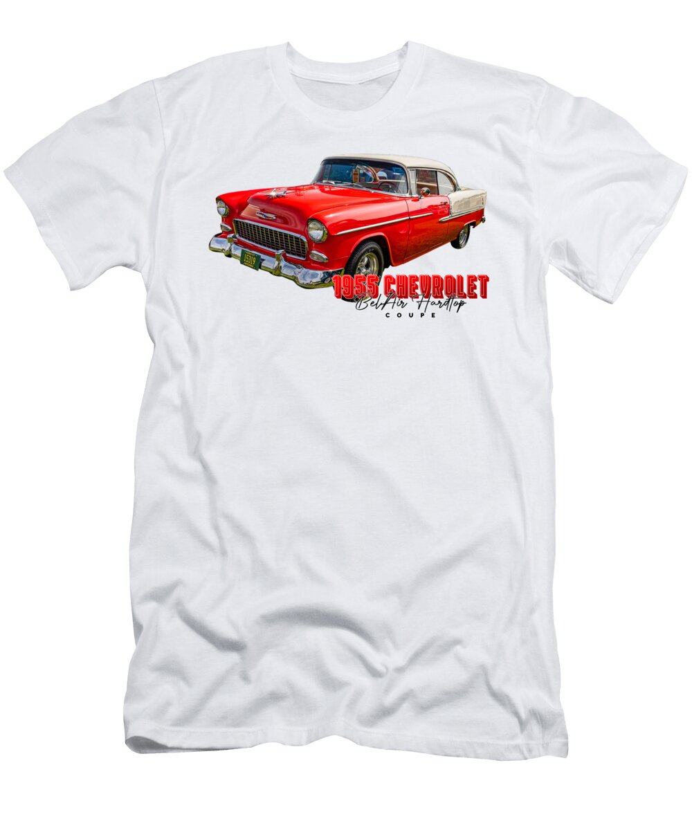 14 1955 Chevrolet Belair Hardtop Coupe Gestalt Imagery T-Shirt