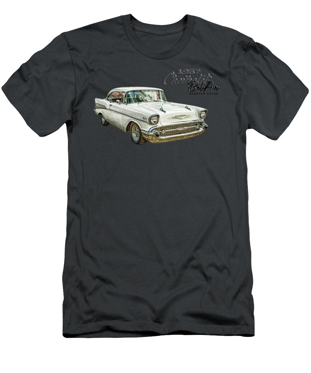 15 1957 Chevrolet Belair Hardtop Coupe Gestalt Imagery T-Shirt