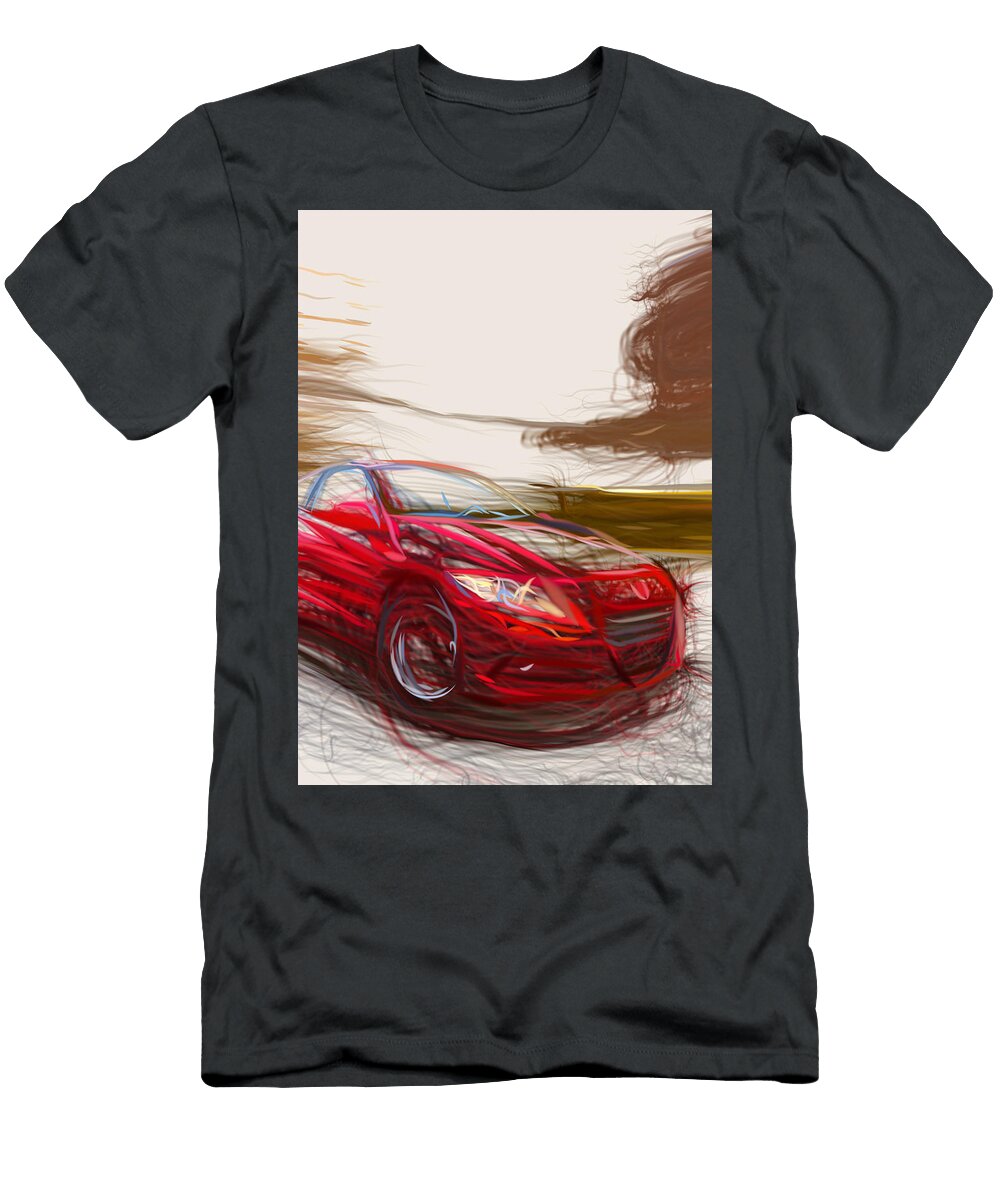 15 Honda Cr Z Hatchback Drawing Carstoon Concept T-Shirt