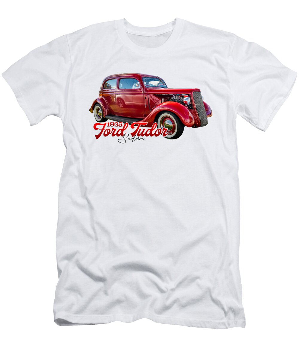 16 1935 Ford Tudor Sedan Gestalt Imagery T-Shirt