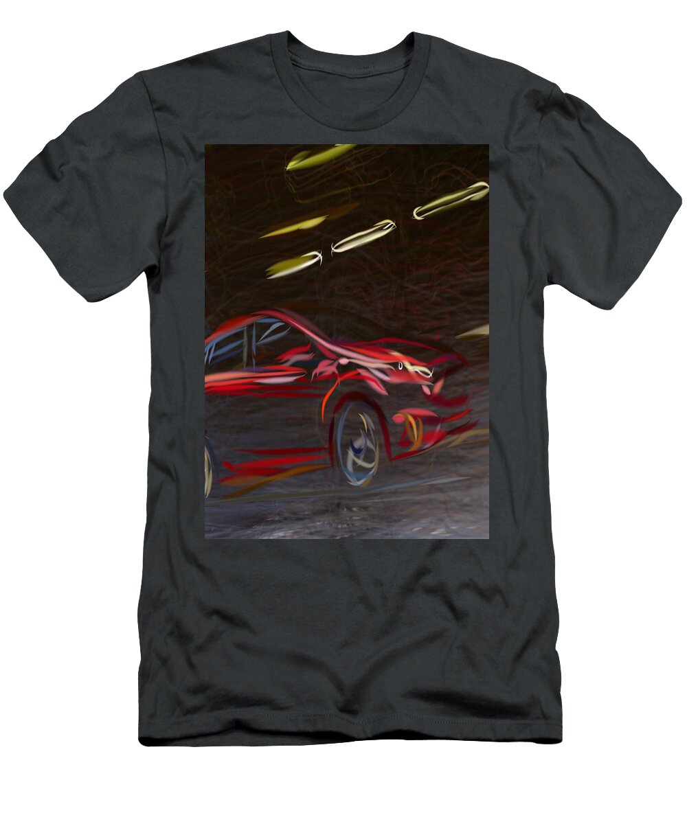 16 Ford Fiesta St Hatchback Drawing Carstoon Concept T-Shirt