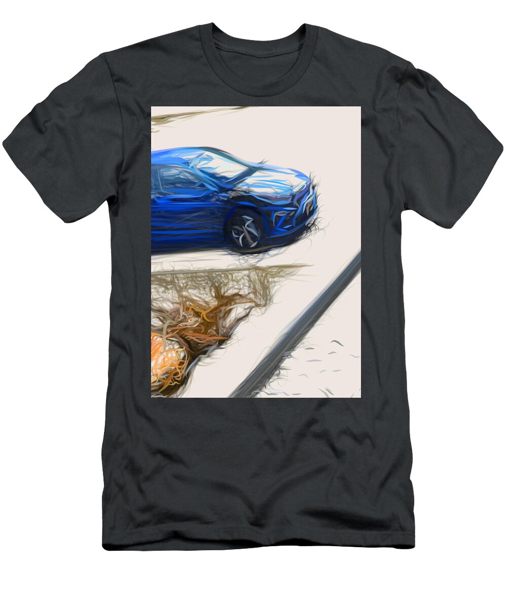 16 Kia Ceed Hatchback Drawing Carstoon Concept T-Shirt