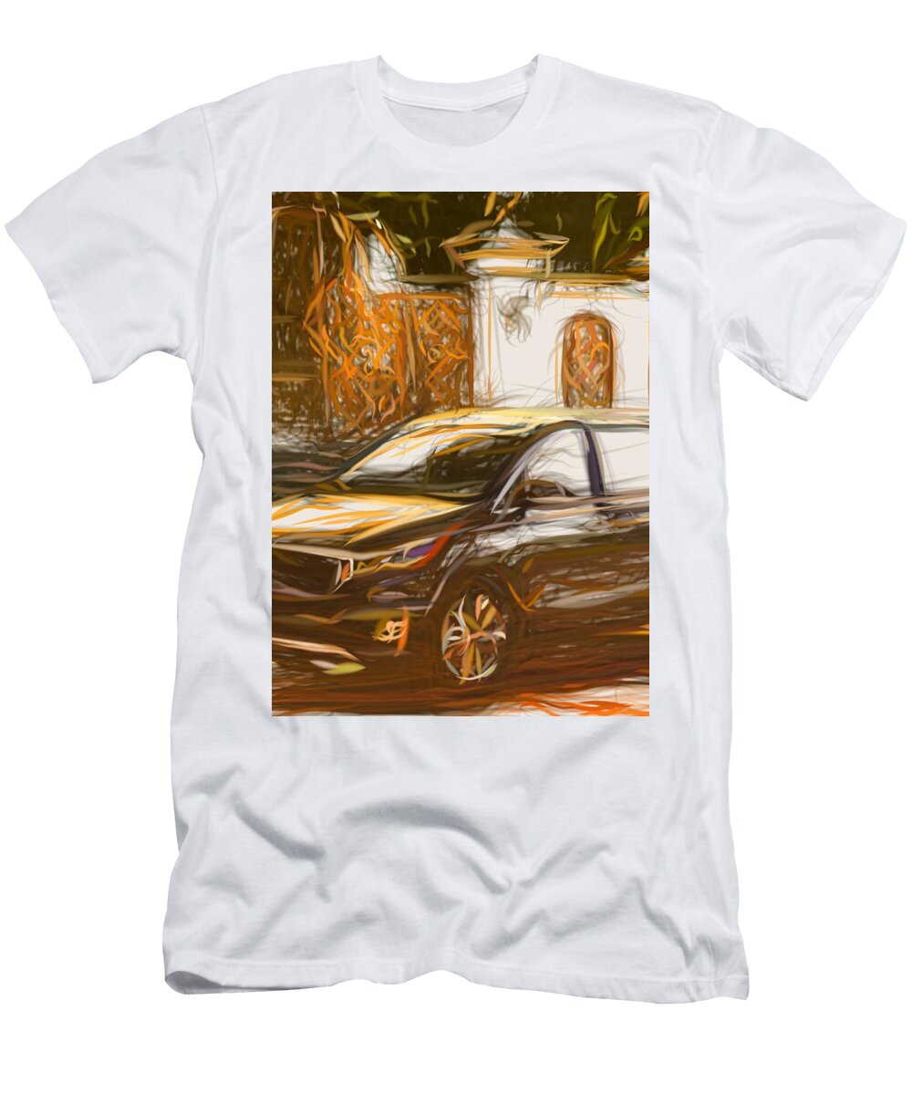16 Kia Sedona Minivan Drawing Carstoon Concept T-Shirt